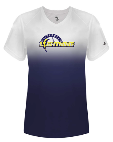 Badger Ladies Short Sleeve Vneck T-shirt