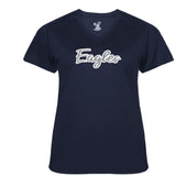 WOMEN'S VNECK MOISTURE WICKING TSHIRT