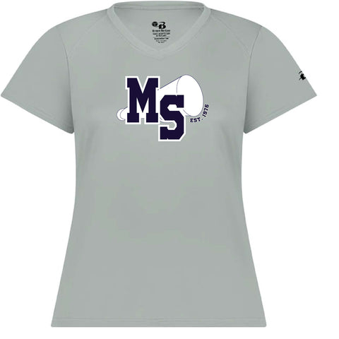 WOMEN'S VNECK MOISTURE WICKING TSHIRT