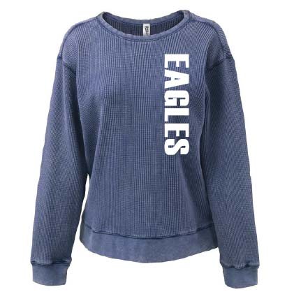WOMENS MINI WAFFLE CREW