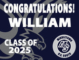 Middletown South Lawn Sign-Class of 2025
