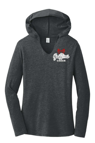 GRIFFINS LADIES LONG SLEEVE HOODED SHIRT