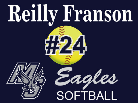 Midd South Softball 2021 Lawn Sign
