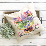 Happiness Blooms From Within Pillow