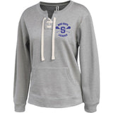 Ladies LaceUp Crew Sweatshirt