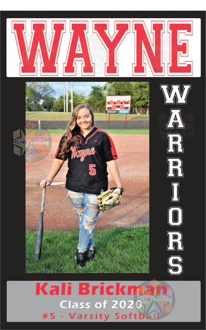 Personalized Vinyl Banner - Senior Banner - Sports - Senior Sports Player - Teams - Schools-Players - Student - Groups - Custom Available