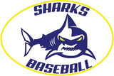 Shark Baseball Sticker/Decal