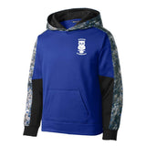 Sport-Tek® Youth Sport-Wick® Mineral Freeze Fleece Colorblock Hooded Pullover