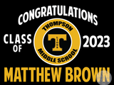 Thompson Middle School Lawn Sign-2023